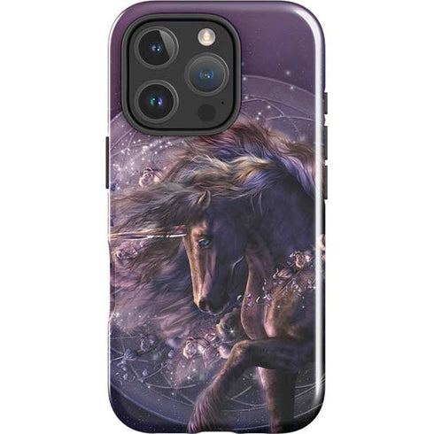 Black Rose Unicorn by Laurie Prindle iPhone 16 Pro Impact Case